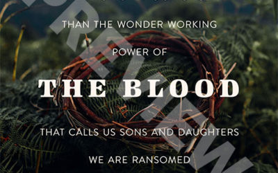 “There is nothing stronger, than the wonder working power of the blood, that calls us sons and daughters, we are ransomed by our father through the blood”